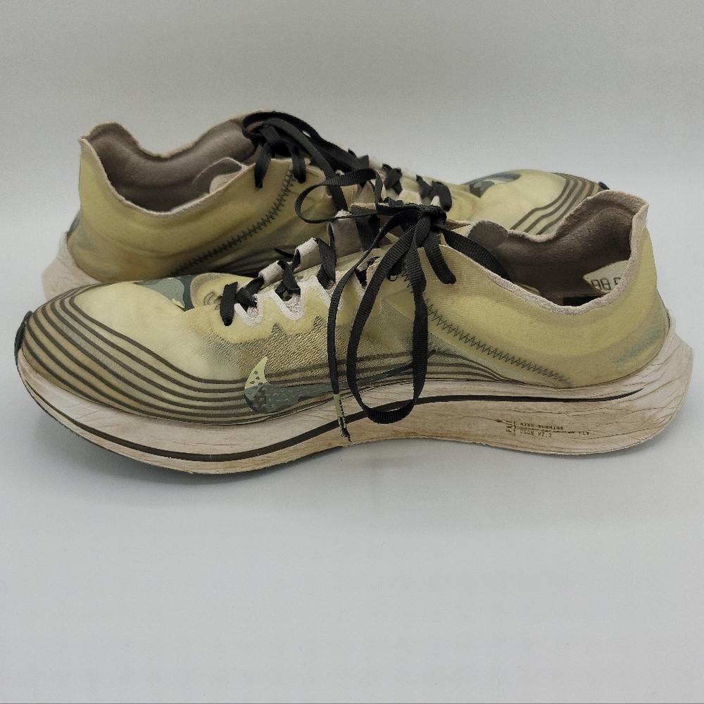 Nike Zoom Fly SP Light Bone Running Shoes Men's Size 12 - Picture 5 of 10